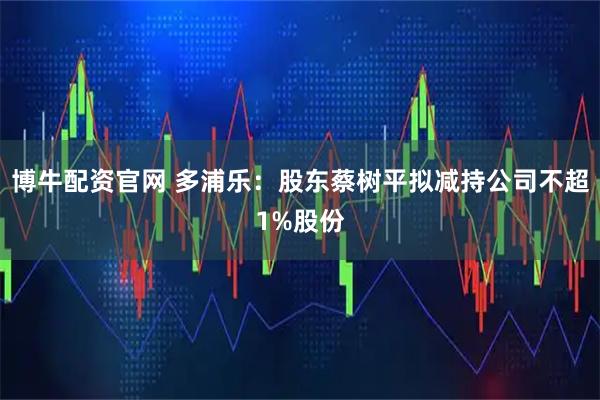 博牛配资官网 多浦乐：股东蔡树平拟减持公司不超1%股份