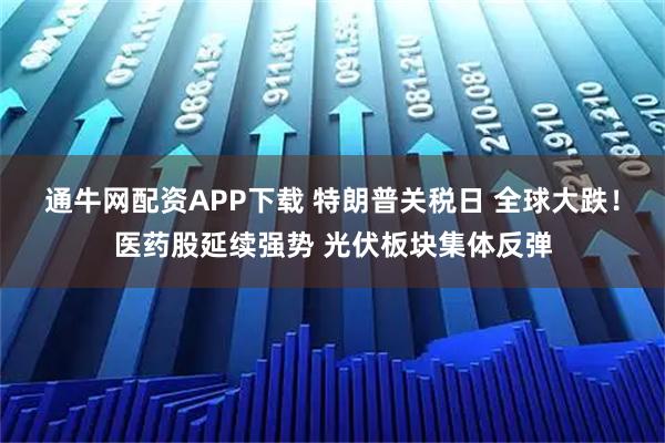 通牛网配资APP下载 特朗普关税日 全球大跌！医药股延续强势 光伏板块集体反弹